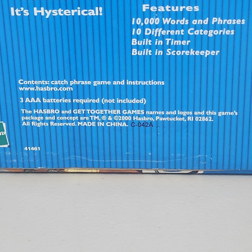 VTG 1st Edition Hasbro Electronic Catch Phrase Handheld Party Game Adults New - Picture 3 of 4